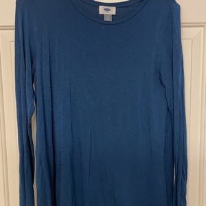 Old Navy, blue long sleeve shirt